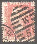 Great Britain Scott 33 Used Plate 198 - EF